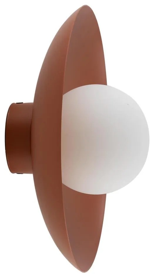 Nástenné svietidlo SLATE 1xG9/8W/230V pr. 28 cm tehlová