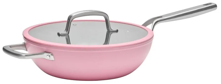 Wok hliníková panvica s pokrievkou/s nepriľnavým povrchom ø 28 cm Meda 3.0 – FABINI