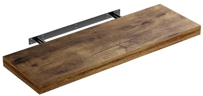 Nástenná polica FIGO+ konzola, 70 cm, tmavý dub Casaria