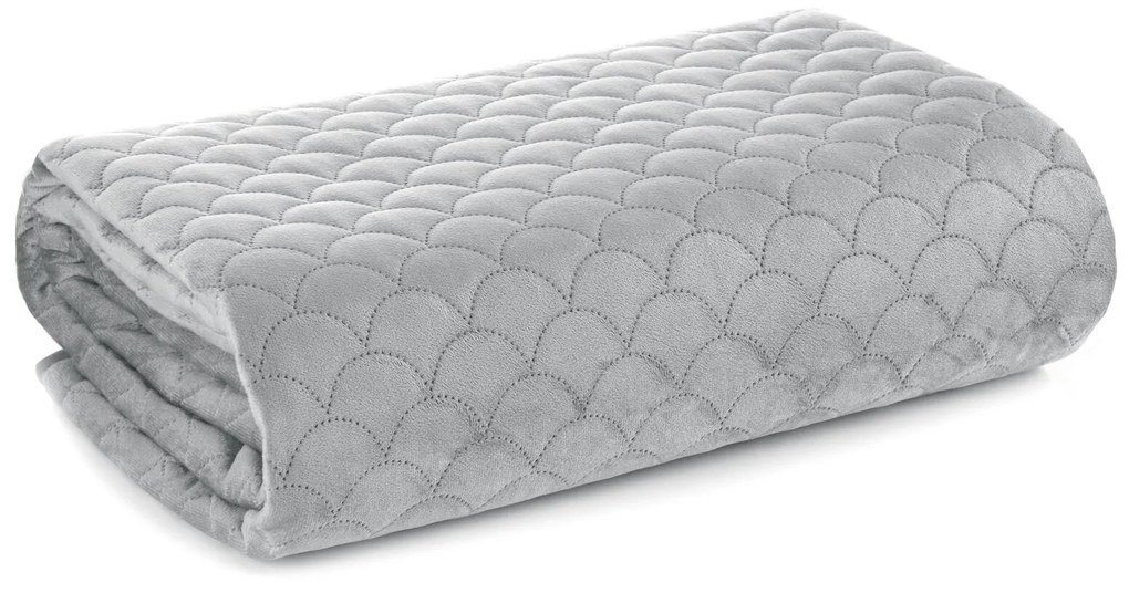PREHOZ NA KRESLO ARIEL 70X160 CM STRIEBORNÝ