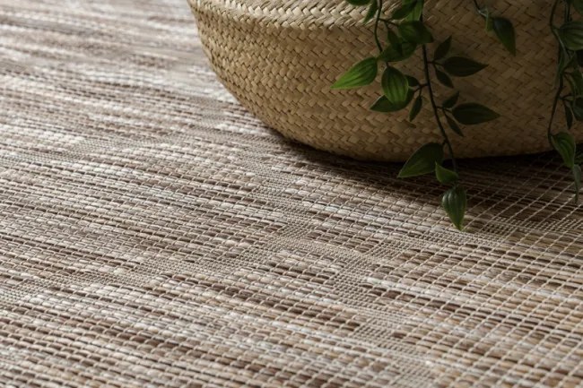 Koberec šnúrkový SIZAL PATIO ploské tkanie 3069 koniczyna marokánska - natural / béžový