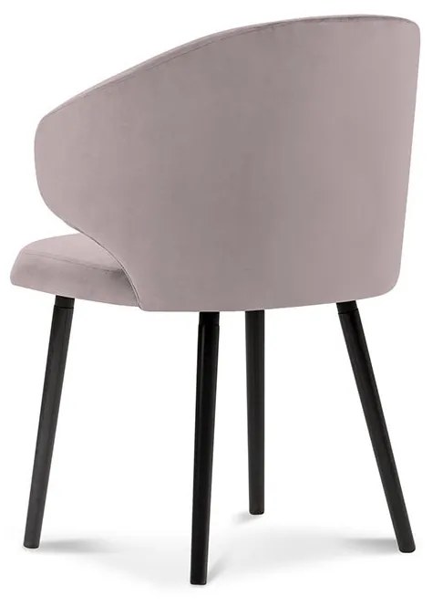 Sada 4 ks Zamatová stolička Nemesis dĺžka 57 × šírka 54 × výška 81 cm WINDSOR & CO