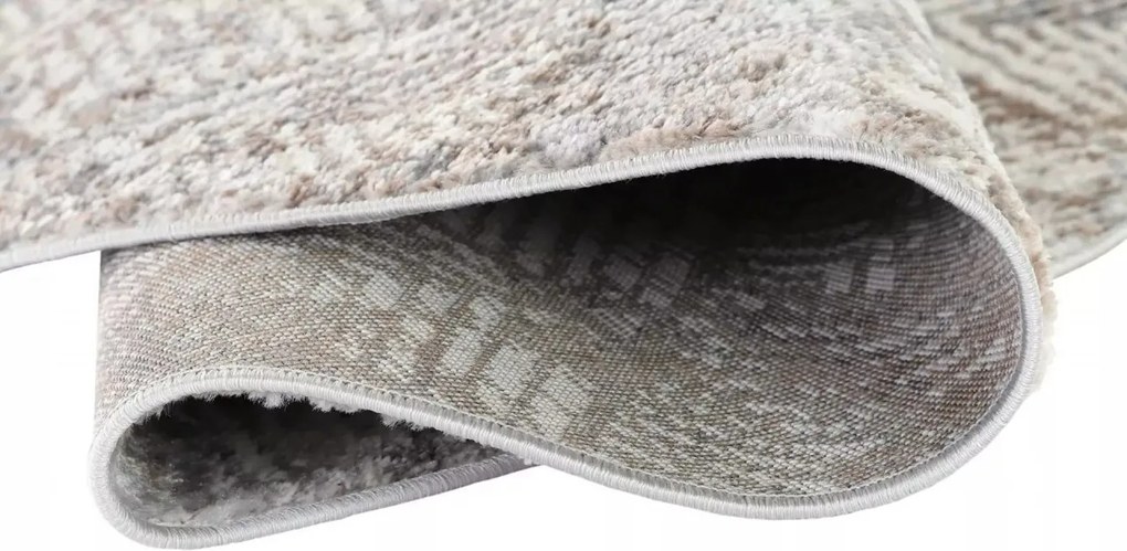 TA Koberec D166A L.GRAY VIZON VALLEY ROUND Rozmer: 200x200 cm