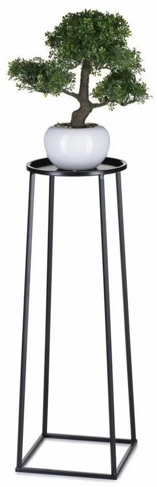 Stojan na kvety LOFT 70x24 cm čierna