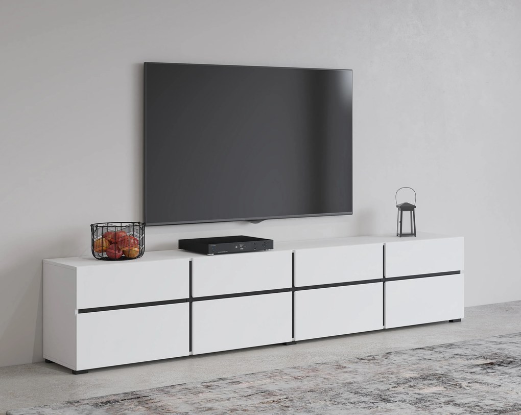 TV stolík/skrinka Crossroad W40 (čierna + biela). Vlastná spoľahlivá doprava až k Vám domov. 1118159