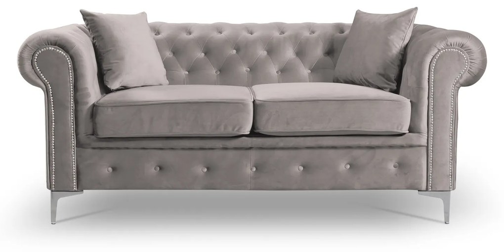 Pohovka Roma Chesterfield II Modrá