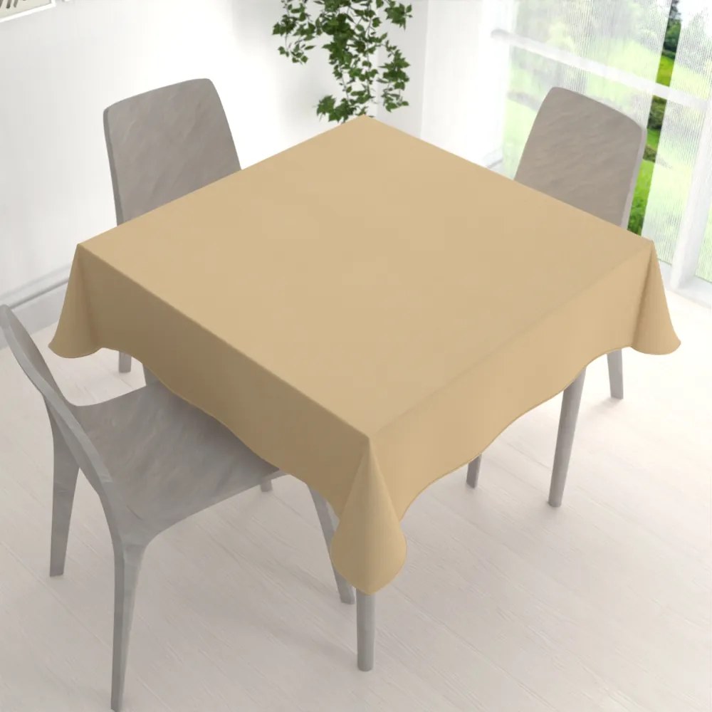 Biante Dekoračný štvorcový obrus BKS-404 Zlatisto pieskový 80x80 cm