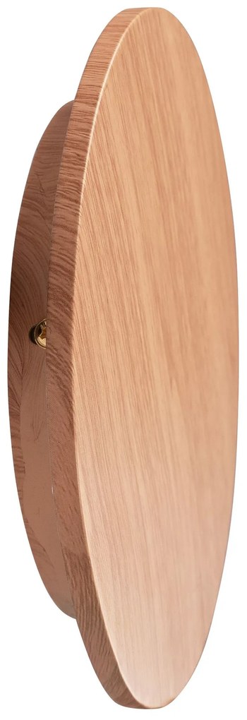 Toolight Toolight, LED nástenné svietidlo 20cm 12W APP1405-W WOOD, prírodná hnedá, OSW-03086