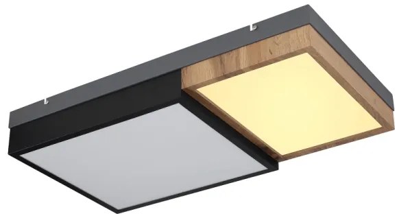 Globo 67286-30 - LED stropné svietidlo GUNDI LED/30W/230V hnedá/čierna