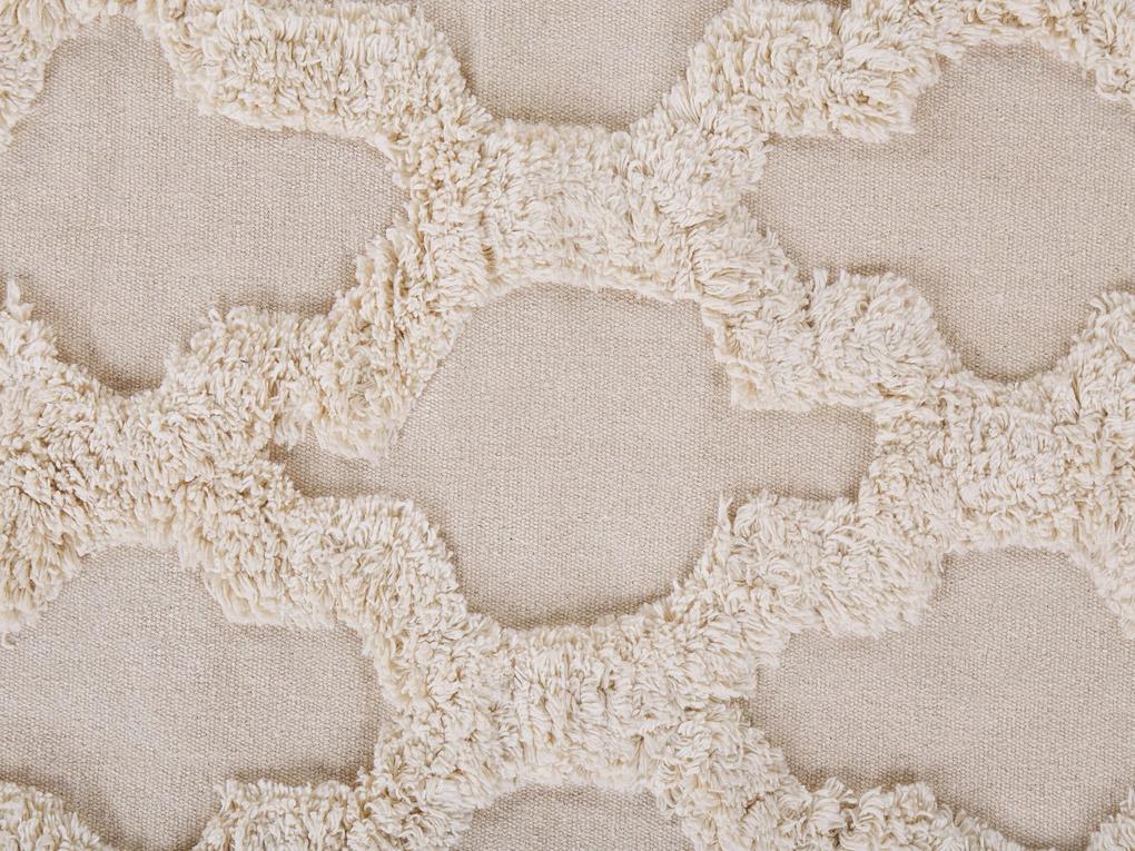Bavlnený koberec 160 x 230 cm béžový SULUOVA Beliani