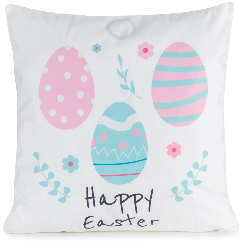 VEĽKONOČNÁ DEKORAČNÁ OBLIEČKA NA VANKÚŠ EASTER8 45X45 CM VZOROVANÁ