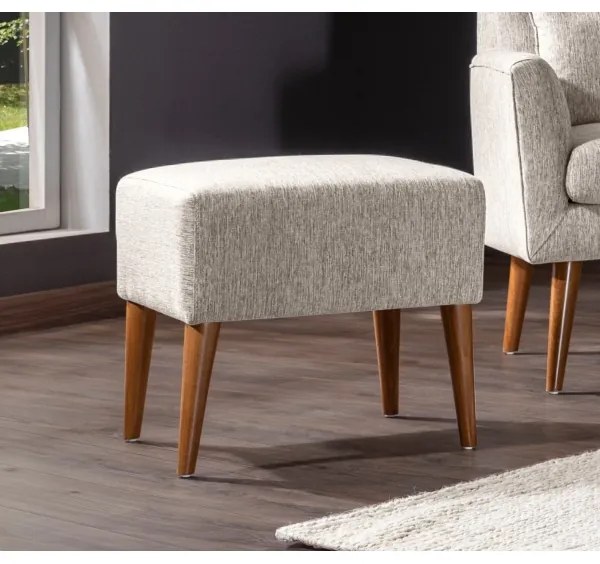 Taburet NIMO 46x50 cm krémový