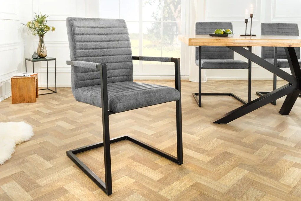 Dizajnová stolička LOFT kamenná sivá