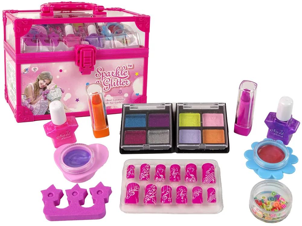 Lean Toys Detský kozmetický kufrík - Make-up Kit