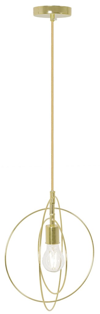 Toolight - závesná lampa E27 APP286-1CP, zlatá, OSW-08404