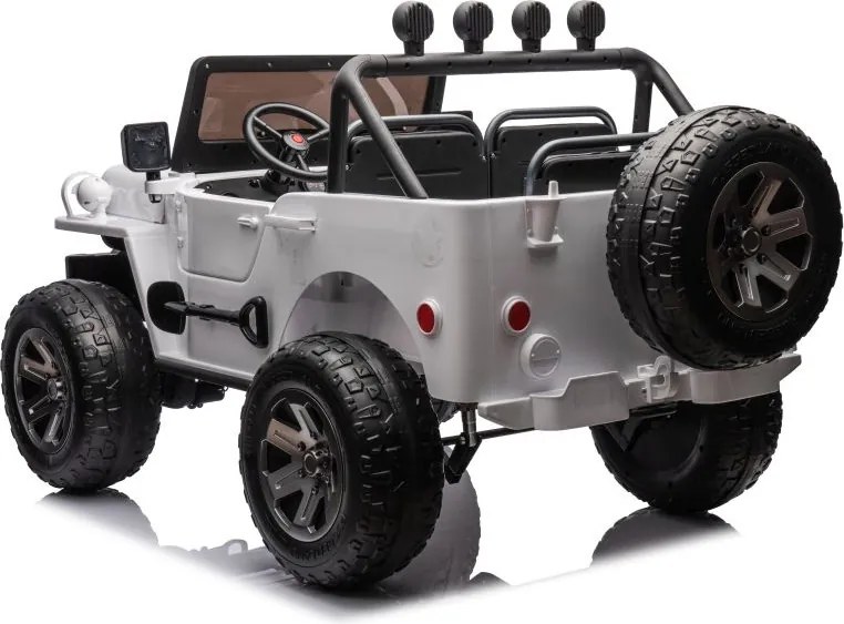 LEAN CARS Elektrické autíčko JH-102 4x4, biele