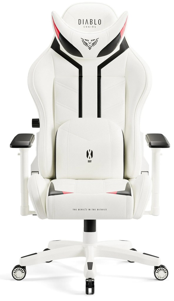 Herné kreslo Diablo X-Ray 2.0 King Size, bielo-čierne