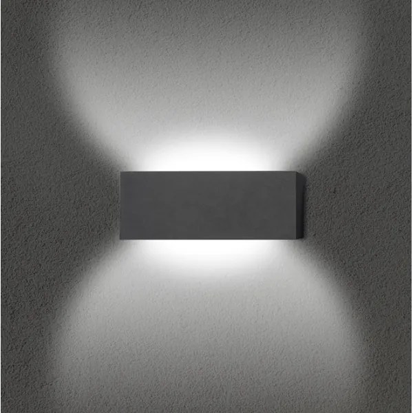 Ecolite Z1233-12W - LED Vonkajšie nástenné svietidlo OSKAR LED/12W/230V 4000K IP54