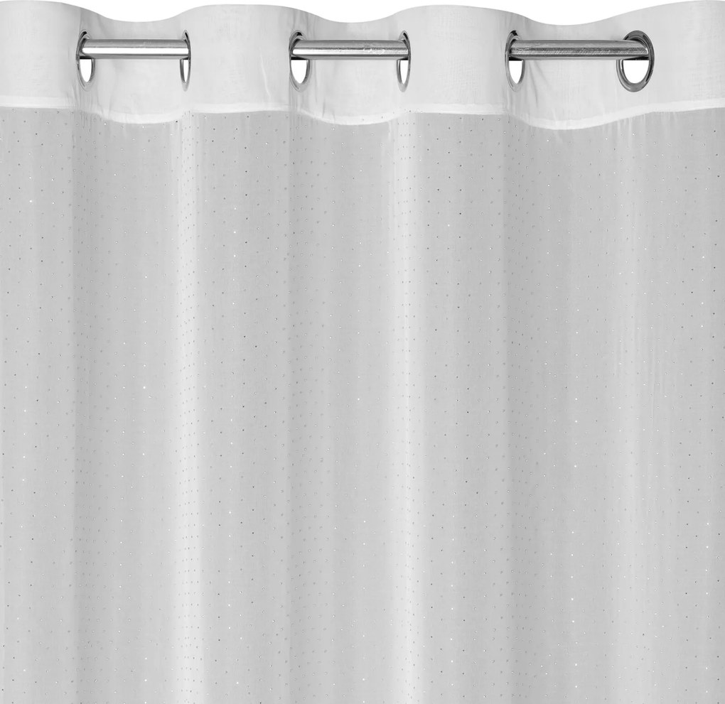 ZÁCLONA NA KRÚŽKOCH ARIADNA1 140X250 CM BIELA