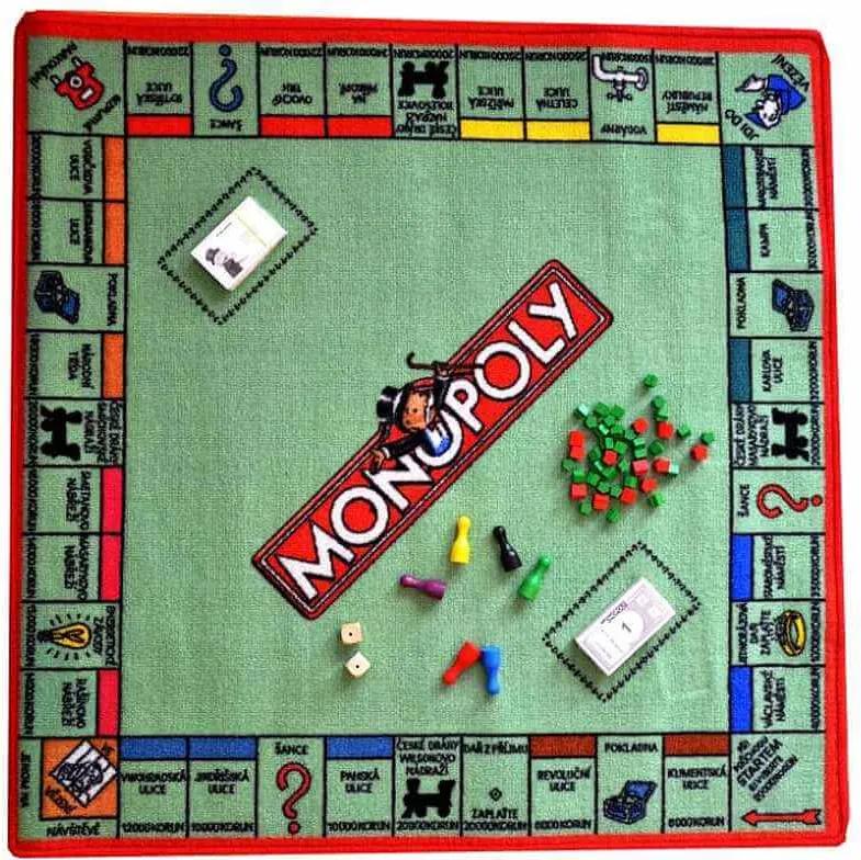 VOPI Detský koberec Monopoly polypropylen 92/92 cm