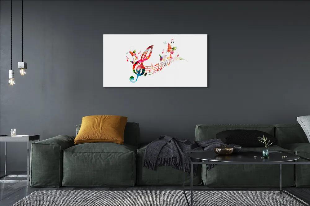 Obraz plexi Farebné motýle poznámky 120x60 cm