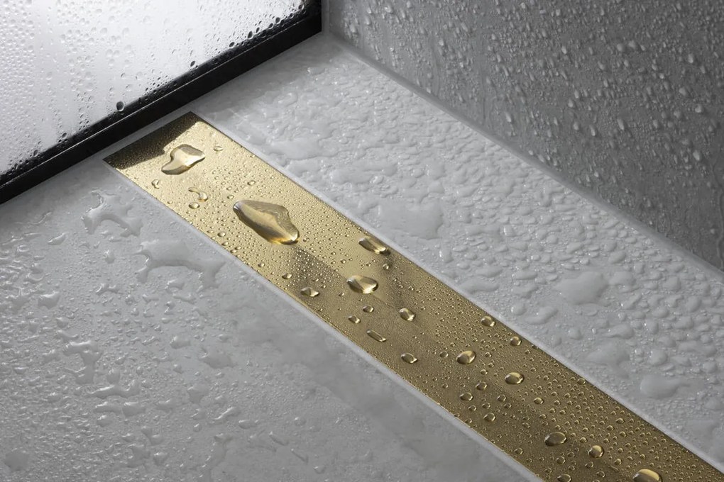 Hansgrohe RainDrain Flex, vrchná sada sprchového žľabu 900, skracovateľný, pre inštaláciu voľne na plochu, kartáčovaný bronz, HAN-56045140