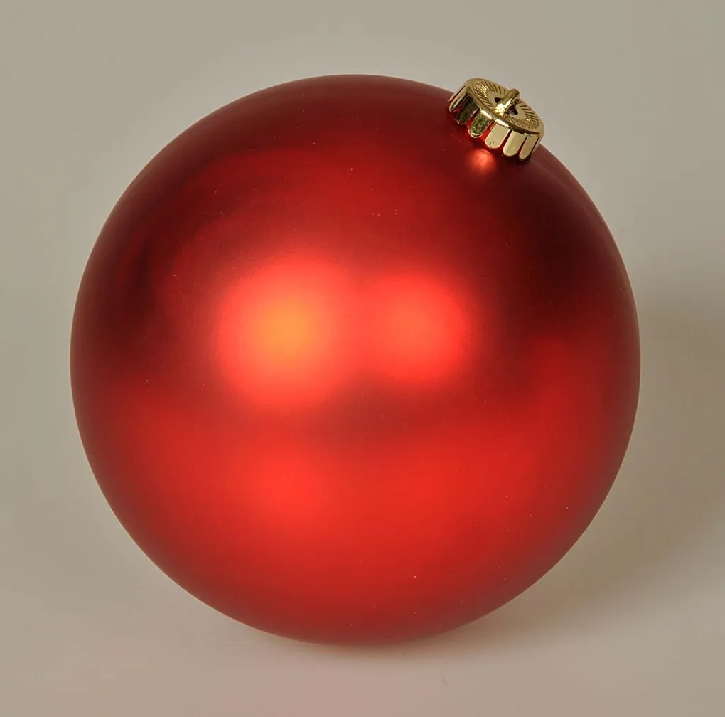 DECOLED Plastová koule, pr. 20 cm, červená, matná