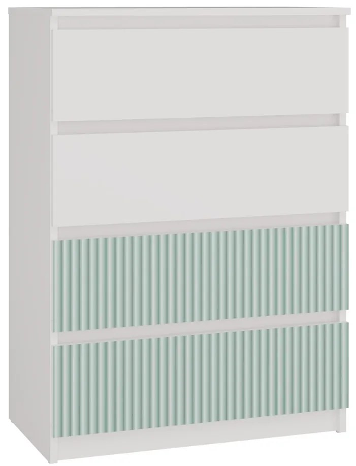 Detská komoda MALWA M4 ARTESO bielo-zelená