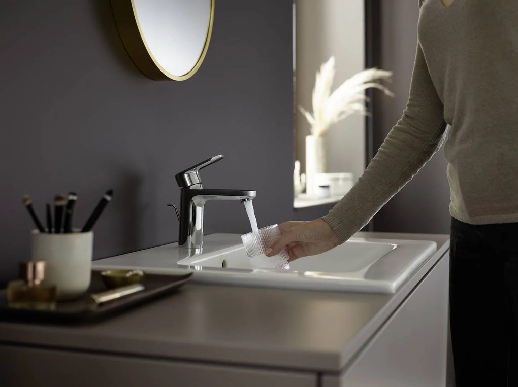 Hansgrohe Vernis Blend, umývadlová batéria 100 s výpustom, EcoSmart, chrómová, HAN-71551000