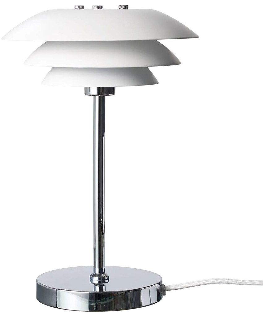 Dyberg Larsen DL20 stolná lampa, kov, biela