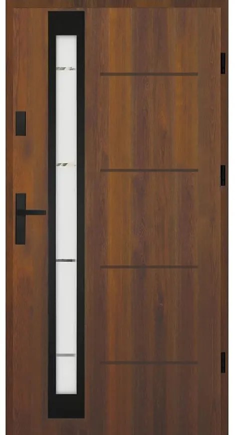Dvere vchodové Minorka 80P Orech