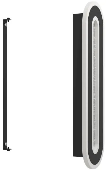 Eglo 901242 - LED Nástenné svietidlo MACCHIONI LED/12W/230V 4000K čierna