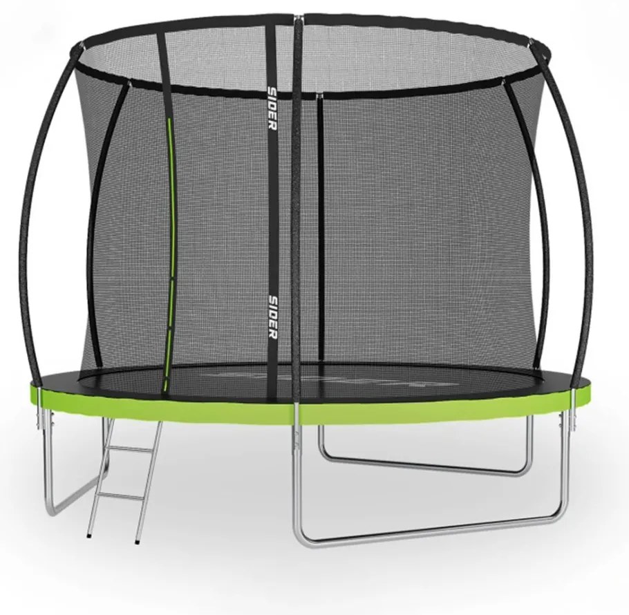 Záhradná trampolína pre deti SIDER 10FT - Ø 312 cm so sieťou vo vnútri a rebríkom