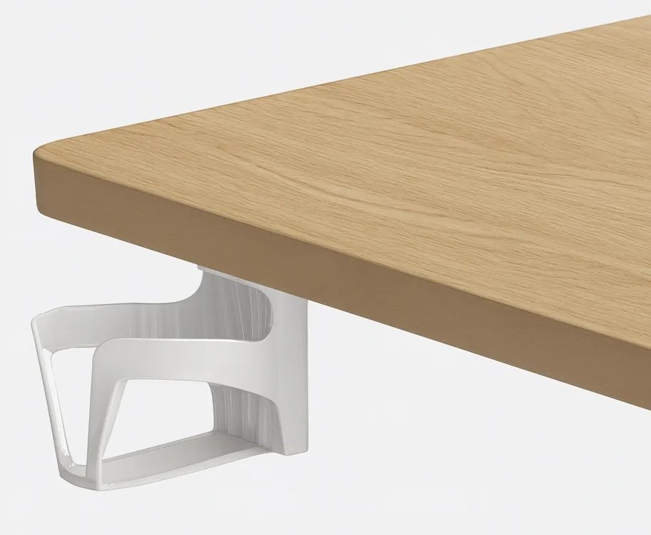 Herný stôl BR04 svetlohnedý s bielym rámom 120 cm