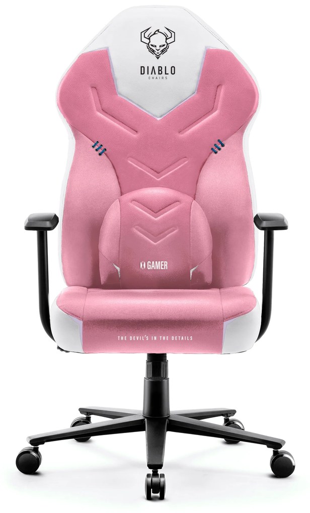 Herné kreslo Diablo X-Gamer 2.0 Normal Size, Marshmallow Pink/ ružové