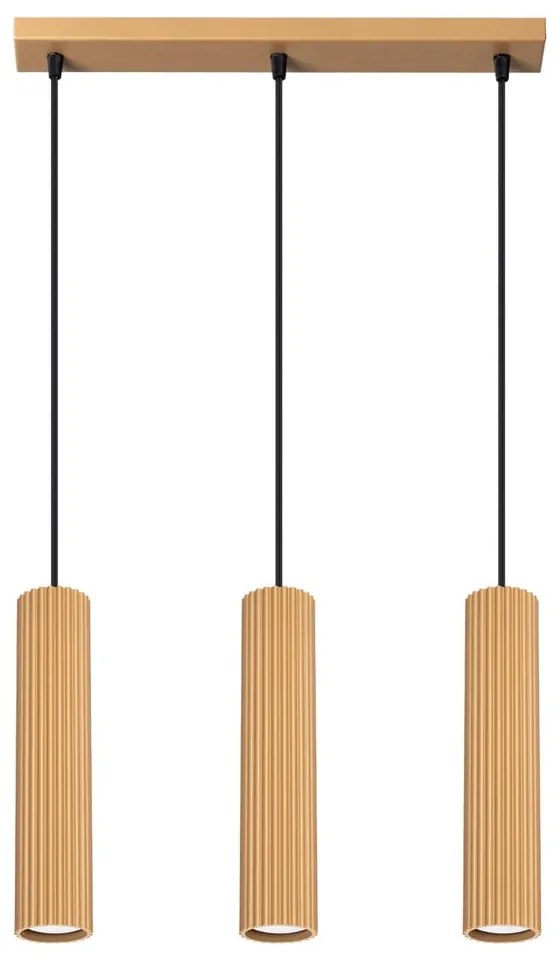 Závesné svietidlo v zlatej farbe Gleam – Sollux