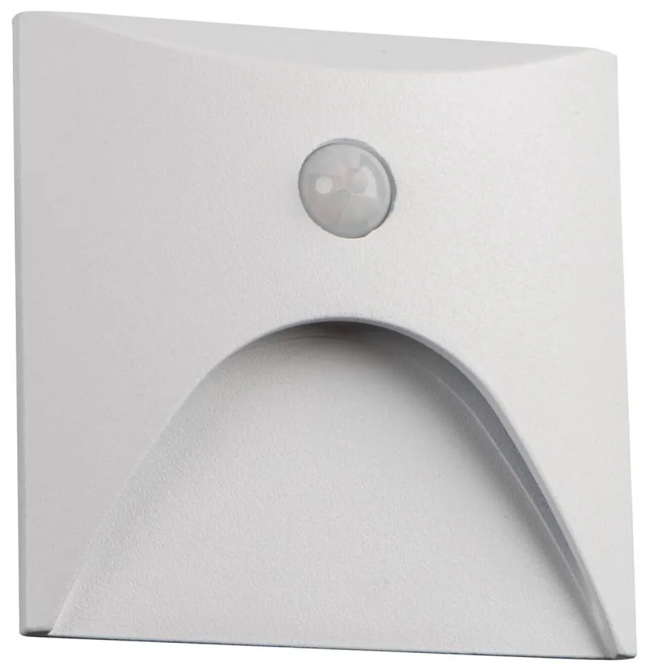 Kanlux 39141 - LED schodové svietidlo so senzorom EXIN 2,5W/230V 4000K IP65 biele hranaté