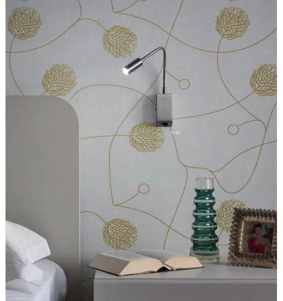 Redo 01-1195 - LED Flexibilná lampička HELLO LED/3W/230V chróm