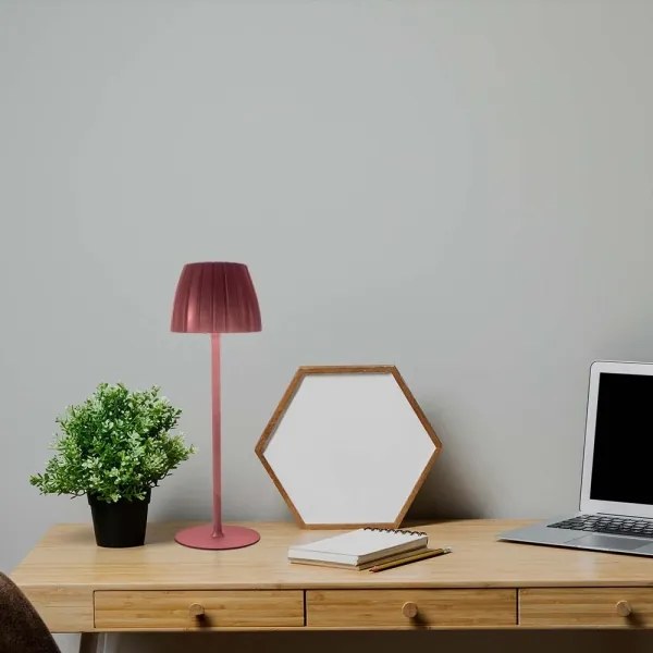 LED Stmievateľná dobíjacia stolná lampa LED/2,7W/5V 3000-6000K 1800 mAh hnedá