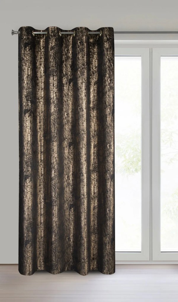 EUROFIRANY ZATEMŇOVACÍ ZÁVES NA KRÚŽKOCH DARA 140X250 CM VZOROVANÁ