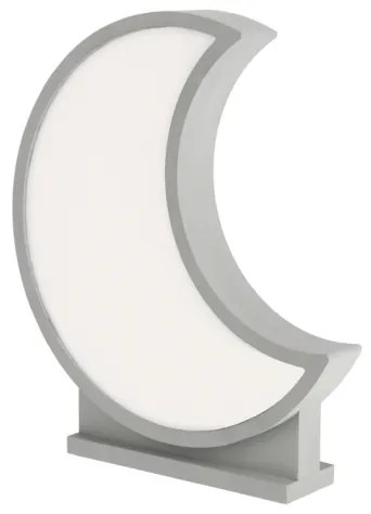 LED Detská stolná lampa MOON LED/12W/230V sivá