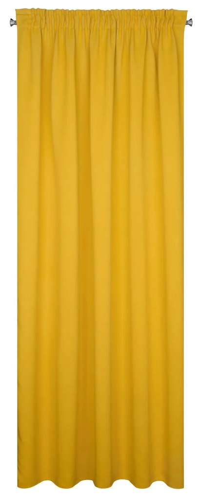 ZATEMŇOVACÍ ZÁVES NA PÁSKE BLACKOUT 135X270 CM HORČICOVÁ