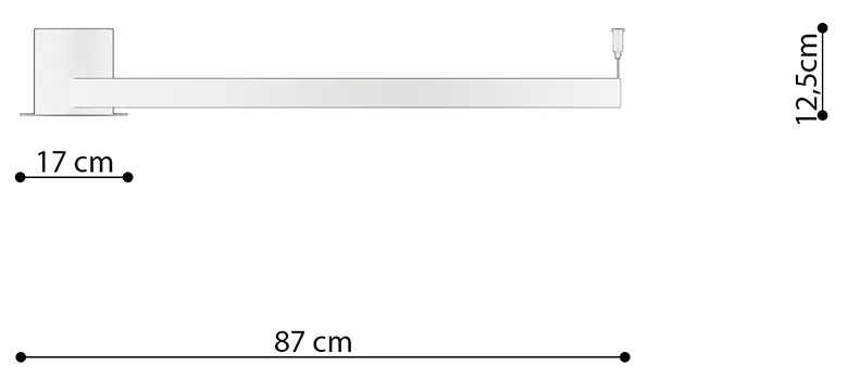 Stropné svietidlo RIO 78 biele 4000K