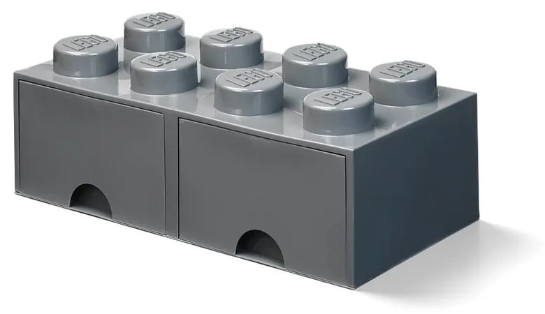 Detský tmavosivý úložný box s 2 zásuvkami LEGO®