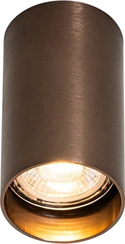 Inteligentný povrchový reflektor tmavý bronz vrátane Wifi GU10 50 mm - Tuba