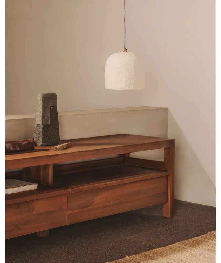 Biele závesné svietidlo ø 35 cm Sineu – Kave Home