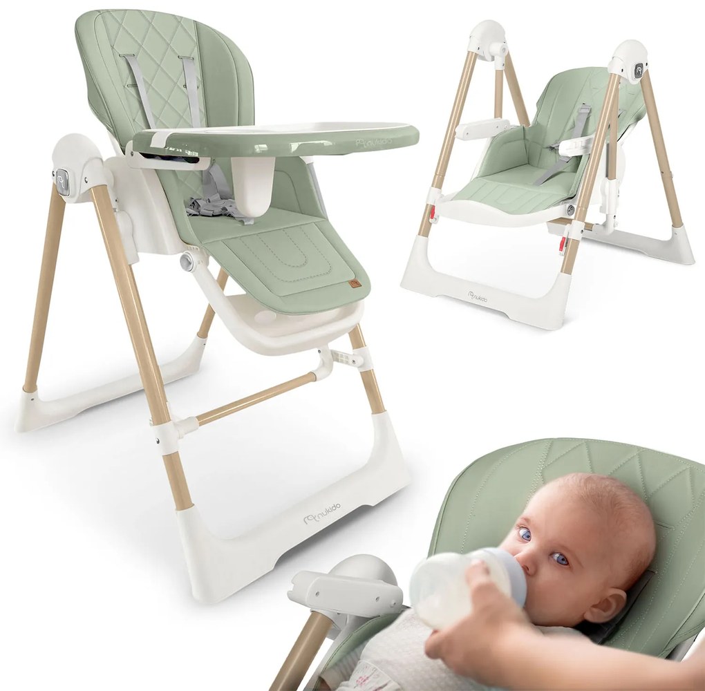 Detská stolička 3v1 Nukido Elite - zelená