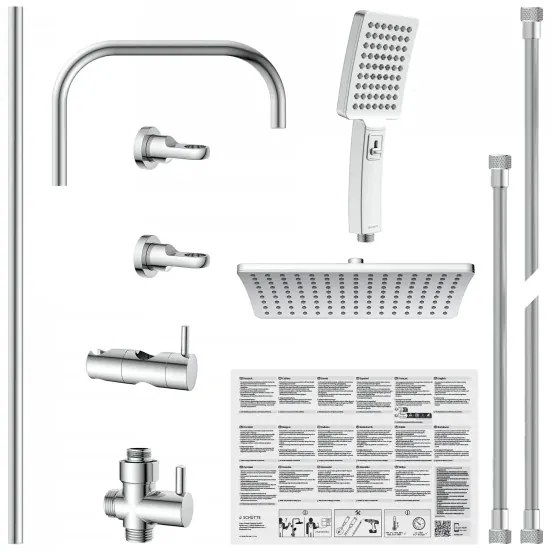 Schütte 60660 - Sprchová súprava MALLORCA lesklý chróm