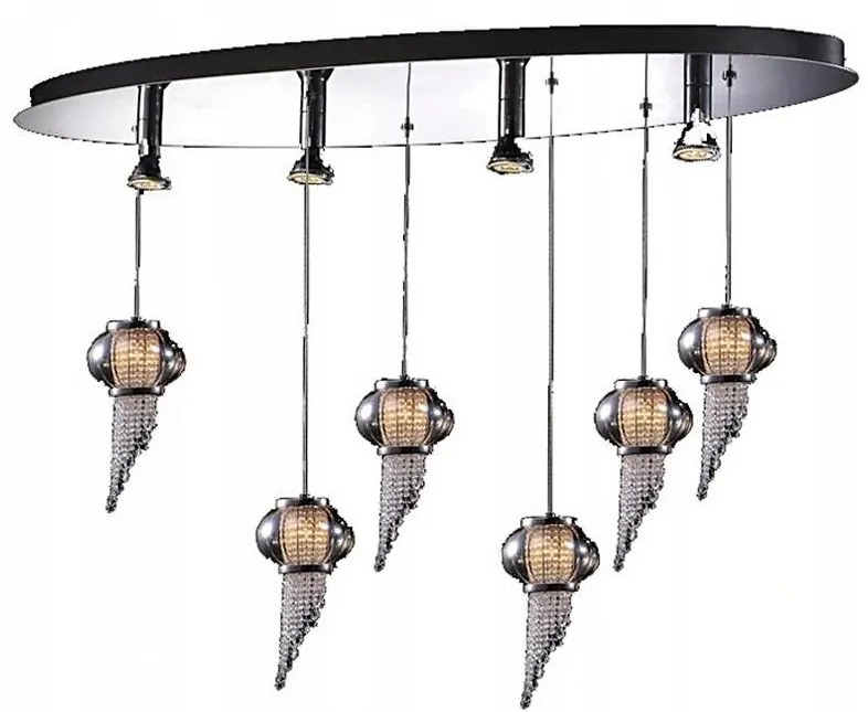 ITALUX MD115824-6PLUS4L O - Luster na lanku CARLO 10xG4/20W/230V