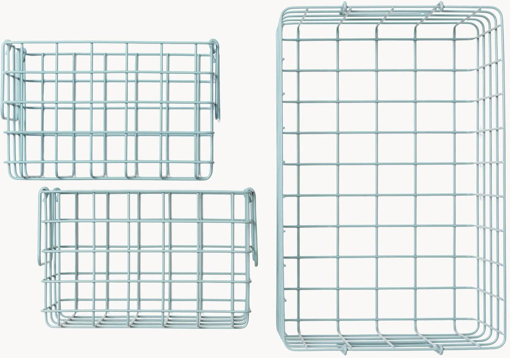 Kovové úložné košíky The Baskets, 3 ks
